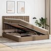 vidaXL Bett mit Stauraum und LED Cappuccino 180 x 200 cm Kunstleder 3372316 Bild 3