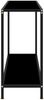 Konsolentisch, Beistelltisch, Konsole Schwarz 100x35x75 cm Hartglas Bild 3