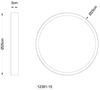 LED Deckenleuchte, Messing, D 25 cm Bild 5