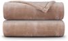 Kuscheldecke Cashmere Touch 150x200cm ( Camel ) Flauschige Wohndecke für Sofa, Couch und Bett, Tagesdecke OEKO-TEX - Sofaüberwurf Bild 2