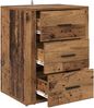 vidaXL Nachttisch mit Schubladen Altholz 35 x 50 x 60 cm Holzwerkstoff 881060 Bild 5