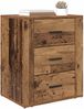 vidaXL Nachttisch mit Schubladen Altholz 35 x 50 x 60 cm Holzwerkstoff 881060 Bild 3