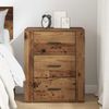 vidaXL Nachttisch mit Schubladen Altholz 35 x 50 x 60 cm Holzwerkstoff 881060 Bild 4