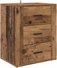 vidaXL Nachttisch mit Schubladen Altholz 35 x 50 x 60 cm Holzwerkstoff 881060 Bild 2