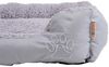 Hundebett Hundekissen Haustierbett 60x48x18 cm Hundekorb Tierbett Hundesofa Grau Bild 2