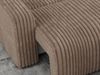 Ecksofa L-form, mit Schlaffunktion und Bettkasten - ARGOS, Braun, Cord Bild 3