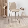 Bronx71 Barhocker Jena taupe recycelter Stoff 69 cm Bild 2