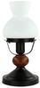 Licht-Erlebnisse Nachttischlampe PETRONEL, ohne Leuchtmittel, Tischlampe Braun Holz Metall Glas Landhaus Rustikal Bild 4