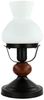 Licht-Erlebnisse Nachttischlampe PETRONEL, ohne Leuchtmittel, Tischlampe Braun Holz Metall Glas Landhaus Rustikal Bild 5