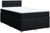 vidaXL Boxspringbett mit Matratze Schwarz 120x190 cm Stoff 3288935 Bild 3
