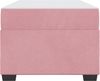 vidaXL Bettrahmen mit Matratze Rosa 100 x 200 cm Stoff 3399277 Bild 5