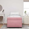 vidaXL Bettrahmen mit Matratze Rosa 100 x 200 cm Stoff 3399277 Bild 3