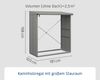 Hörmann Ecostar Metall Kaminholzregal Elegant Typ 2, graualuminium, 181 x 103 x 198 cm (T x B x H) Bild 4