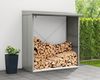 Hörmann Ecostar Metall Kaminholzregal Elegant Typ 2, graualuminium, 181 x 103 x 198 cm (T x B x H) Bild 2
