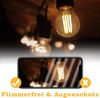 ZMH 6 Stück LED Glühbirne E27 Vintage Lampe - G45 Edison Retro Warmweiss Glühlampe 2700K 4W Warmweiß Filament Leuchtmittel Glas Birne Antike Energiesparlampe für Hotel Café Haus Bar Bild 5