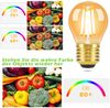 ZMH 6 Stück LED Glühbirne E27 Vintage Lampe - G45 Edison Retro Warmweiss Glühlampe 2700K 4W Warmweiß Filament Leuchtmittel Glas Birne Antike Energiesparlampe für Hotel Café Haus Bar Bild 4