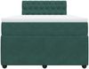 vidaXL Boxspringbett mit Matratze Dunkelgrün 120x200 cm Samt 3287719 Bild 4