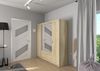 AX LIVING Storicos Kleiderschrank mit Spiegel Sonoma Eiche 4T 176,3 cm Bild 2