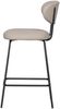 Barhocker Kjeld aus Webstoff, modernes Design mit Metallgestell, Natur, gepolstert und langlebig Bild 3