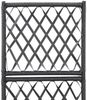 vidaXL Hochbeet mit Rankgitter 1 Topf 30 x 30 x 107 cm Poly Rattan Schwarz 46930 Bild 5