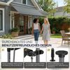 Ferghana Klemmmarkise Klemmmarkise Ohne Bohren, Balkonmarkise Höhenverstellbar (Sonnenschutz Wasserdicht UV-beständig, Sonnenmarkise für Terrasse Balkon Garten) Sichtschutz Markise Bild 2