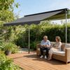 Ferghana Klemmmarkise Klemmmarkise Ohne Bohren, Balkonmarkise Höhenverstellbar (Sonnenschutz Wasserdicht UV-beständig, Sonnenmarkise für Terrasse Balkon Garten) Sichtschutz Markise Bild 5
