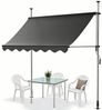 Ferghana Klemmmarkise Klemmmarkise Ohne Bohren, Balkonmarkise Höhenverstellbar (Sonnenschutz Wasserdicht UV-beständig, Sonnenmarkise für Terrasse Balkon Garten) Sichtschutz Markise Bild 4