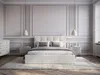 Vente-unique - KILACLO Bett Stoff Beige - B 213 cm x H 106 cm x L 190 cm Bild 2
