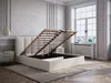 Vente-unique - KILACLO Bett Stoff Beige - B 213 cm x H 106 cm x L 190 cm Bild 3