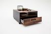 trendteam smart living 'Indy' Couchtisch mit Schubkasten auf Rollen, Old Used Wood Shabby / Grau, 70x70 cm Bild 3