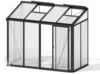 GFP Gewächshaus Anlehngewächshaus Flora 24 - Aluminium - 263x132 cm - 16 mm Polycarbonat-Platten Bild 4