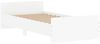 vidaXL Bettgestell Weiß 100x200 cm Holzwerkstoff 835932 Bild 3