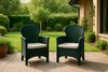 Dmora 2er-Set Gartenstühle Amilton, Gartensitz, Für drinnen und draußen, Mit Armlehnen, Made in Italy, 59x57 h86 cm, Anthrazit Bild 2