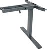 Gestell HWC-D40, variables Tischgestell für Eck-Schreibtisch, elektrisch höhenverstellbar Memory 45kg ~ anthrazit-grau Bild 3