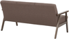 Beliani 'Asnes' 3-Sitzer Sofa Polsterbezug braun Bild 5
