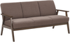 Beliani 'Asnes' 3-Sitzer Sofa Polsterbezug braun Bild 4