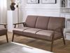 Beliani 'Asnes' 3-Sitzer Sofa Polsterbezug braun Bild 3