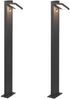 LED Wegeleuchte 2er Set schwenkbar mit Bewegungsmelder in Anthrazit Bild 2