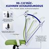 Adormii Bürostuhl Bürostuhl Ergonomisch, schreibtischstuhl mit Metallfuß, stabil (Ergonomischer bürostuhl mit verstellbaren Armlehnen, büro stuhl bis zu 135° neigbar, ergonomic office chair mit höhenverstellbarer, atmungsaktiv und komfortabel, bürostuh... Bild 3