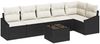 vidaXL Sofa Set mit Kissen 7 pcs Schwarz Poly Rattan 3346747 Bild 2