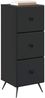 vidaXL Schubladenschrank Schwarz 33 x 34,5 x 90 cm Holzwerkstoff 895536 Bild 2