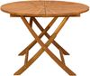 vidaXL Klappbarer Gartentisch Natur Ø110 x 75 cm Massivholz Akazie 42024981 Bild 4