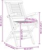 vidaXL Gartenstühle 8 Stk. Klappbar 56x63x90 cm Massivholz Teak 3155051 Bild 5
