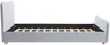 Vente-unique - ROGADI Bett SamtStoff Grau - B 201 cm x H 80 cm x L 97 cm Bild 5