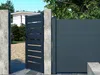 Vente-unique - PRIMO Side gate Metall Grau - B 4,6 cm x H 178 cm x L 100 cm Bild 2