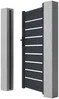 Vente-unique - PRIMO Side gate Metall Grau - B 4,6 cm x H 178 cm x L 100 cm Bild 4