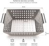 Blumtal Grillschale Grillkorb aus 100% Edelstahl, Edelstahl, (Grillzubehör, 1-St), perfekt für Grillgemüse, Grillschale geeignet für alle Grillarten Bild 2