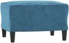 vidaXL Sessel mit Hocker Blau 60 cm Samt 3201054 Bild 5