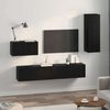 vidaXL Wand-TV-Schrank 4 pcs Schwarz Eichen-Optik Holzwerkstoff 3393466 Bild 4