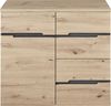 Kommode Melanie / Memphis, Holzwerkstoff, Grau, Holzfarben, 90 x 82 x 38 cm Bild 1